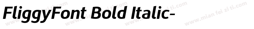 FliggyFont Bold Italic字体转换